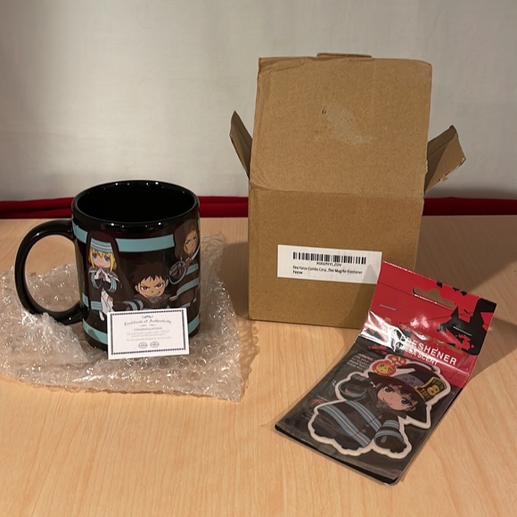 Fire Force Ceramic Coffee Mug/ Vanilla Air Fresher. - Picture 2 of 8